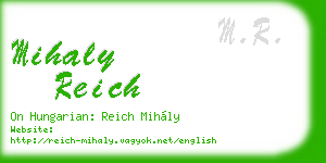 mihaly reich business card