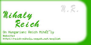 mihaly reich business card